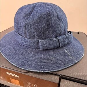 CHANEL Blue Denim Hat